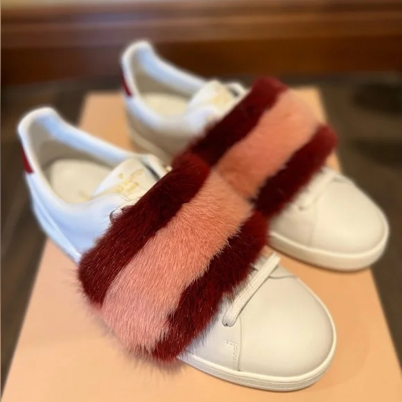 Louis Vuitton Women’s Fur Trimmed Sneakers - Picture 10 of 10